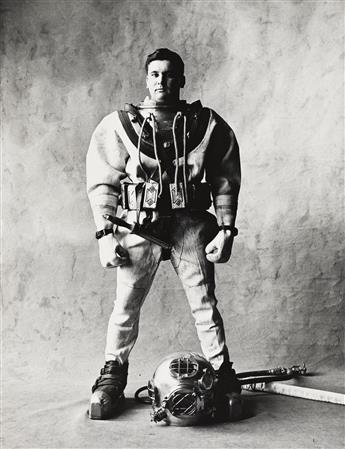 IRVING PENN (1917-2009) Deep Sea Diver, New York, from the Small Trades series. 1951.                                                            